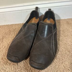 Timberland Active Comfort Tech Men's 12 Brown Leather Slip On Loafers